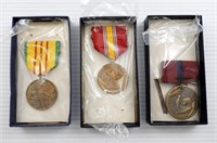 (3) MILITARY MEDALS / AWARDS