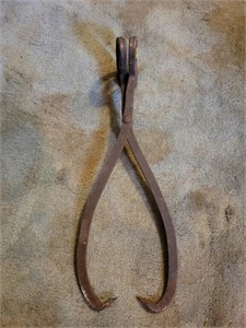 ANTIQUE ICE TONG