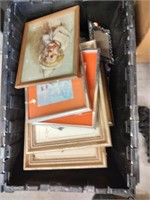 Tote of Pictures and Frames
