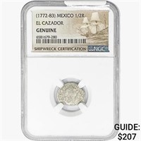 1772-83 1/2 Reale Mexico El Cazador NGC Genuine