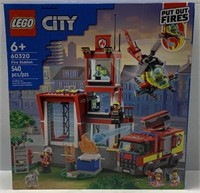 Lego City 540pc Fire Station Building Set - NEW