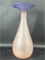 Jack in the Pulpit Style Art Glass Vase