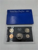 1971 US Mint proof set coins