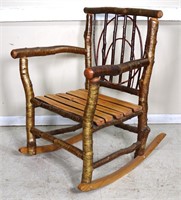 Beautiful Adirondack Style Rocking Chair