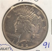 1922-S Peace Dollar