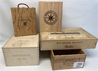 Wine Bottle Advertising Crates.