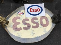 3 x original Esso stickers