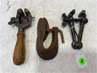 LOT OF 3 HAND CLAMPS & VISES
