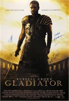 Autograph Gladiator Poster Russell Crowe