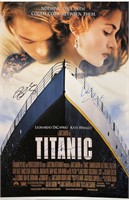 Autograph Titanic Poster Leonardo DeCaprio