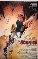 Autograph Goonies Poster Sean Astin