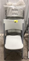 Lot of 4 commercial folding chairs