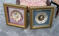 2 PIECE ROYAL VIENNA FRAMED