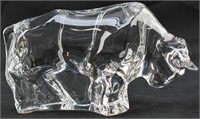 Baccarat Charging Bull Crystal Figurine