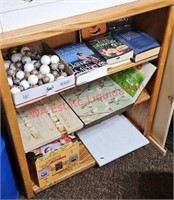 Wood Book Shelf- No Contents (back room)