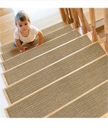 (New) SMILOOL Natural Linen Non Slip Stair Treads