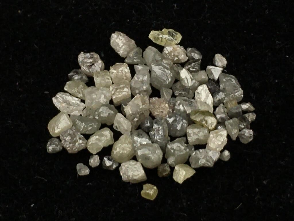 Collection of Raw Uncut Diamonds