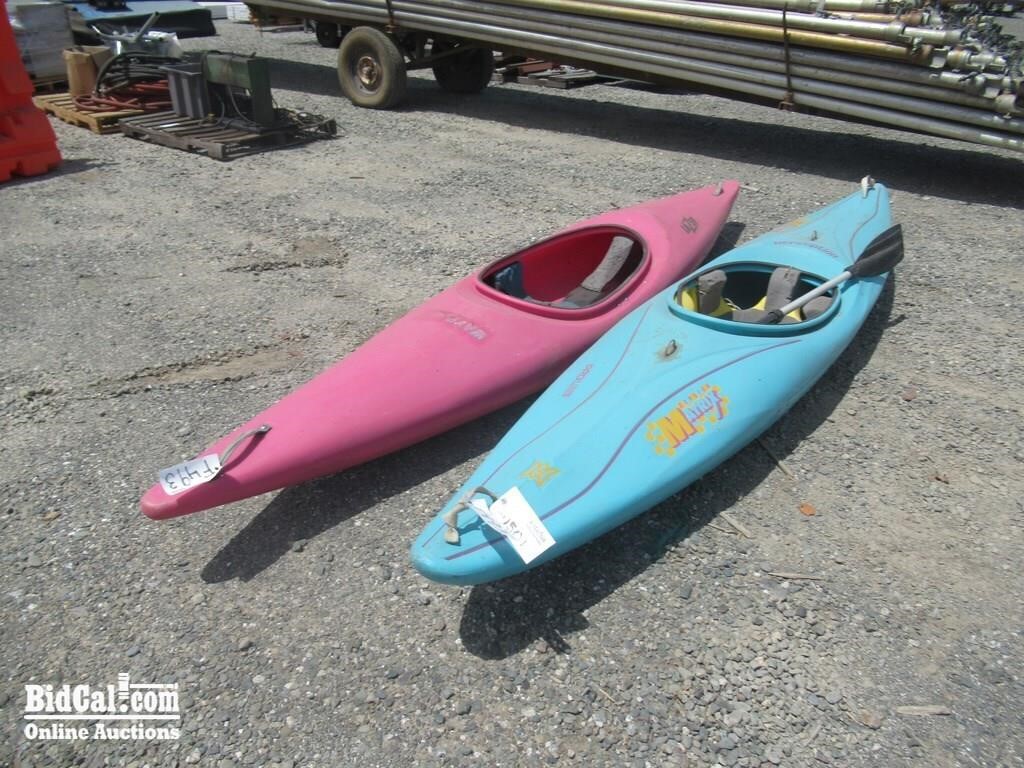 (2) Assorted Kayaks