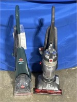 Hoover vacuum and Bissell quick steamer