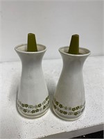 Vintage Pyrex Salt and Pepper Shakers  k