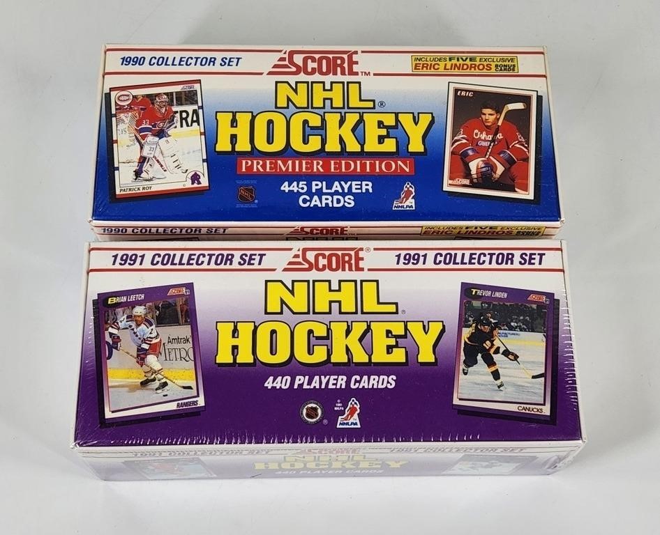 1990 & 1991 SCORE NHL HOCKEY SETS SEALED