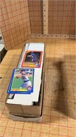 Box of baseball cards