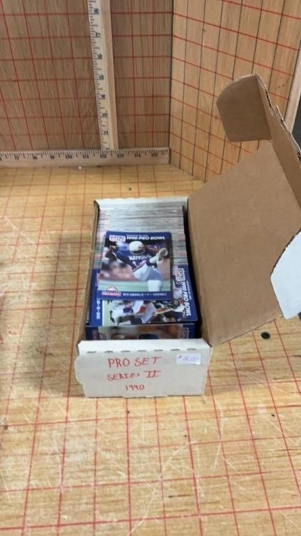 Box of football cards