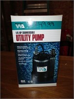 Water Ace 1/6th HP Sump Pump - NEW