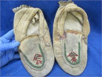 old "indian moccasins" - beaded
