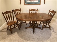 Table & 4 Chairs 64"x42"x30" Tall