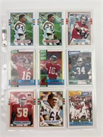 1987 -1990 Topps Football Cards