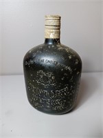Suntory Whisky Embossed Dark Brown Glass Bottle