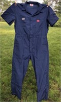 Dickies Short Sleeve Coveralls Size LG/Short