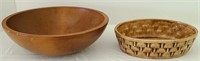 Wooden Bowl & Ceramic Bowl