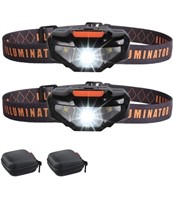 COSOOS 2 LED Headlamps Flashlights with Portable