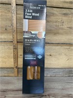 23" x 64“ faux wood blinds
