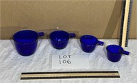 Kobalt blue measuring cup set