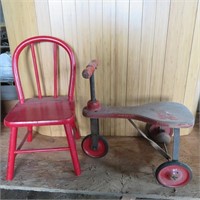 Vintage Wood Trike, Chair
