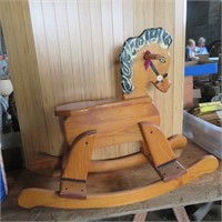 Vintage Wood Hobby Horse