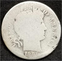 1896-S Barber Silver Dime, Semi-Key Date