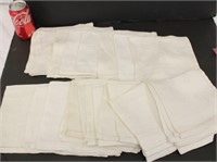 28 Vintage Napkins Good For Project ( Has Stains)