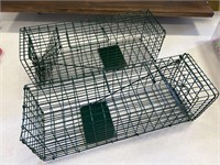 Two live animal traps