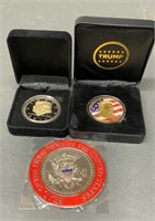 3 Different Donald Trump Medals