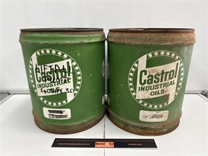 2 x CASTROL Industrial Oils 4 Gallon Drums