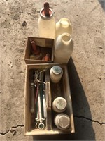 Calf milk bottles and medical injectors