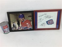 2 images de hockey autographiées dont G. Stewart