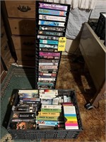 Tower & Box Of Vhs Movies