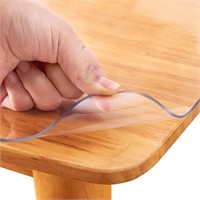 Square Clear Plastic Dining Room Table Protector T