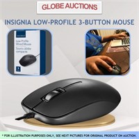 INSIGNIA LOW-PROFILE MOUSE (3-BUTTONS)