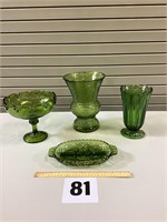 Vintage Olive Glassware